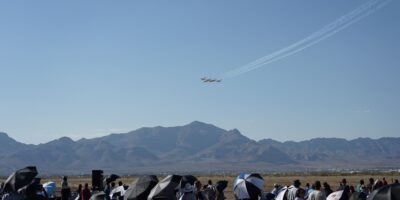 Canadian Forces Snowbirds CT-114 Tutor jets in formation