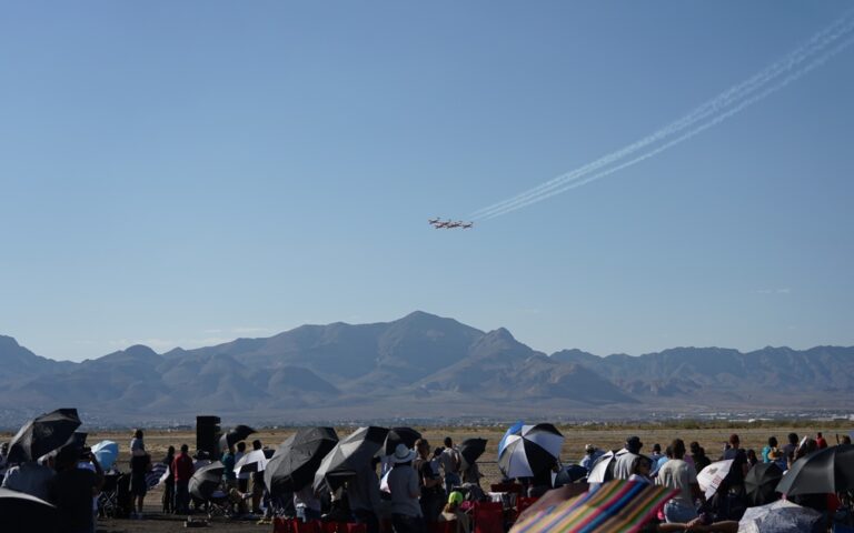 Canadian Forces Snowbirds CT-114 Tutor jets in formation