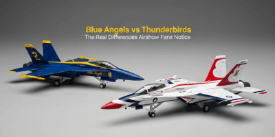 Professional photograph related to: Blue Angels vs Thunderbirds — The Real Differences Airshow Fans