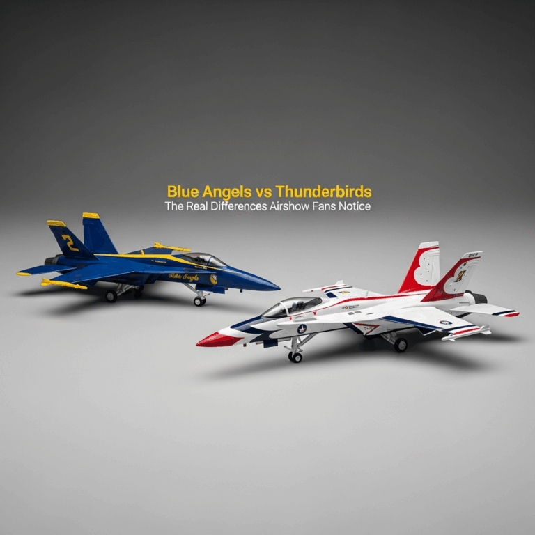 Professional photograph related to: Blue Angels vs Thunderbirds — The Real Differences Airshow Fans