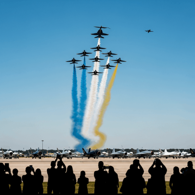 Flying With the Blues Media and Community Riders Pull 7 Gs at MCAS Cherry Point