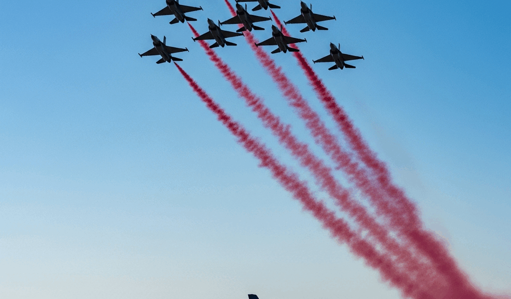 Red Arrows Reduce to Seven Aircraft for Most 2026 U.S. Tour Nine-Ship Formation