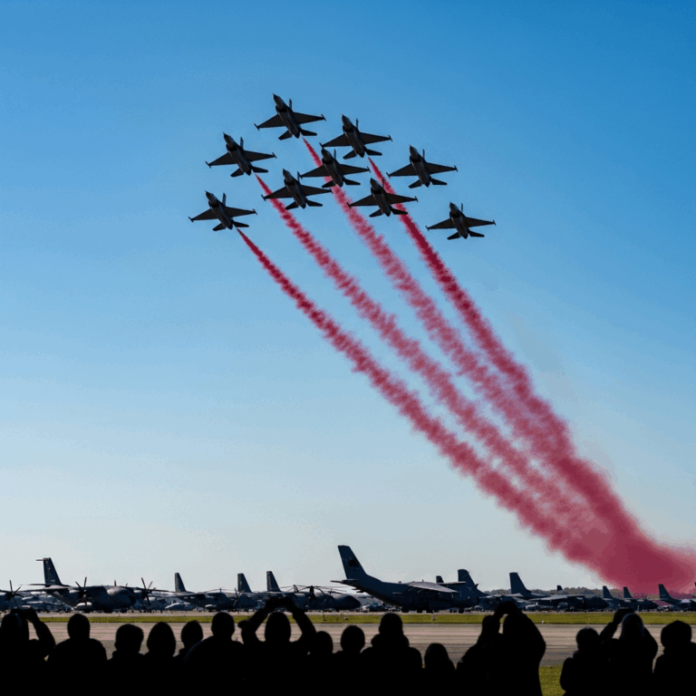 Red Arrows Reduce to Seven Aircraft for Most 2026 U.S. Tour Nine-Ship Formation