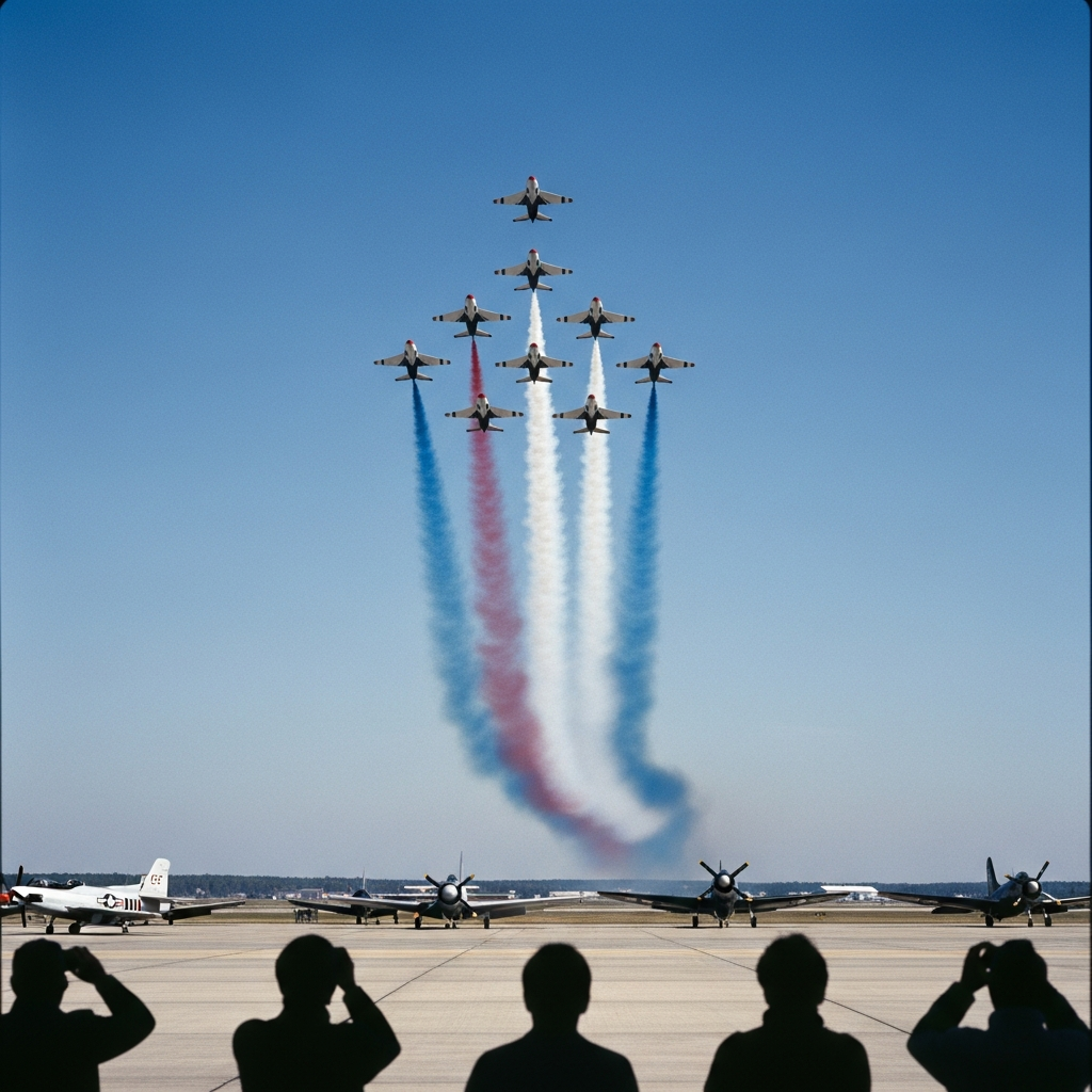 Columbus Air Show Debuts Twilight Pyrotechnics Format — Thunderbirds Headline America 250 Show June 19–21