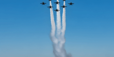 Two Navy EA-18G Growlers Collide Midair at Gunfighter Skies All Four Crew Eject
