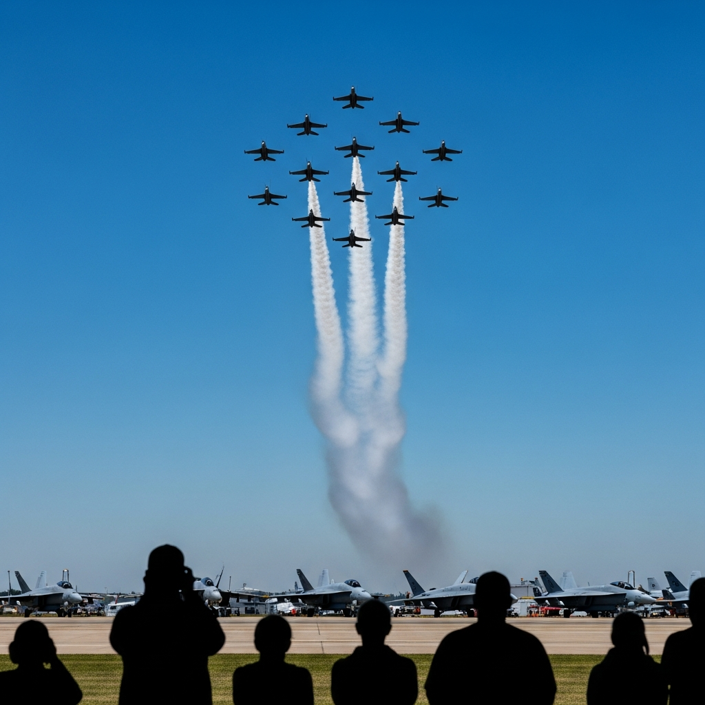 Two Navy EA-18G Growlers Collide Midair at Gunfighter Skies — All Four Crew Eject Safely