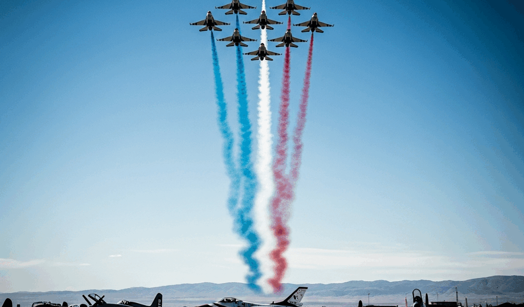 Thunderbirds Return to Mountain Home AFB Gunfighter Skies Air Show First Time in