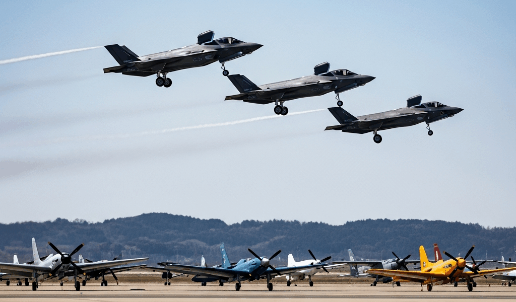 F-35B and F-35C Demo Teams Make Their Only Overseas Appearance of 2026 at MCAS I