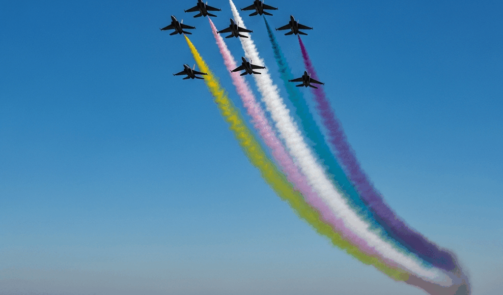 Thunderbirds to Fly Historic Six-Ship Delta Formation Over Las Vegas and Hoover