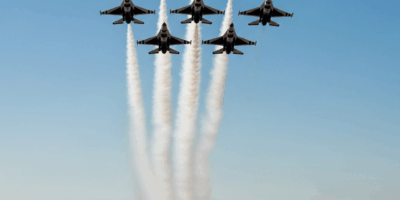 Thunderbirds Complete Historic Hoover Dam Six-Ship Delta Pass En Route to D.C. S