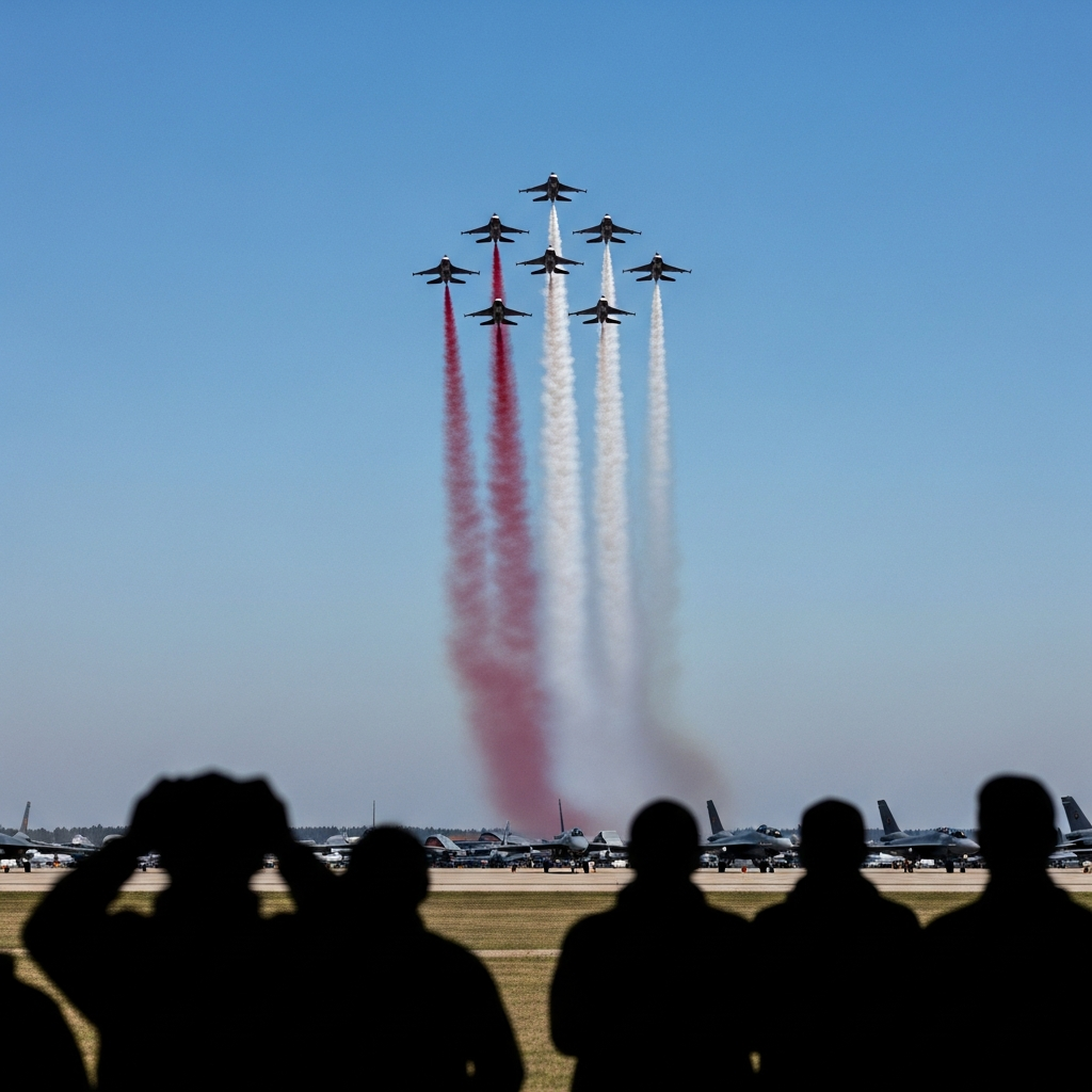 Red Arrows Touch Down in America — Baltimore Airshow This Weekend Marks First U.S. Public Performance