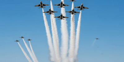 Thunderbirds Complete Las Vegas Six-Ship Delta Historic Hoover Dam Pass Now Resc