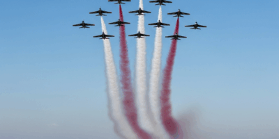 Red Arrows Clear Greenland Operation Eagle Hawk On Final Approach to U.S. Soil