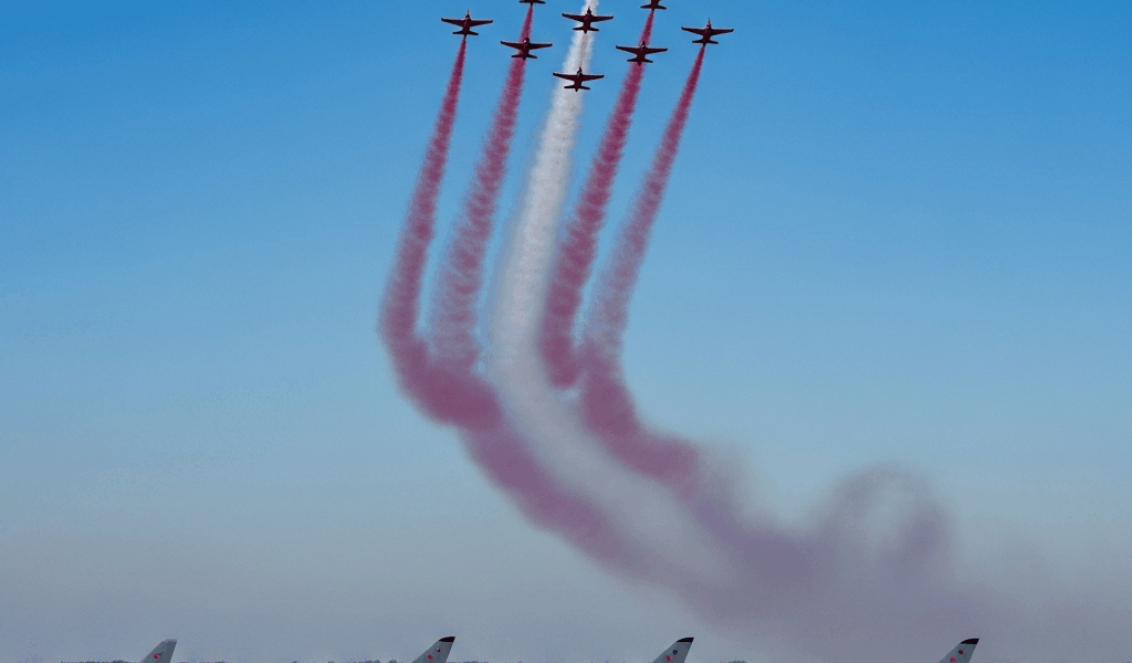 Red Arrows Begin Atlantic Crossing on Operation Eagle Hawk Eight Island-Hop Legs