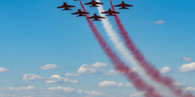 Red Arrows Sell Out RAF Cosford Show This Weekend Before Historic U.S. Tour Depa
