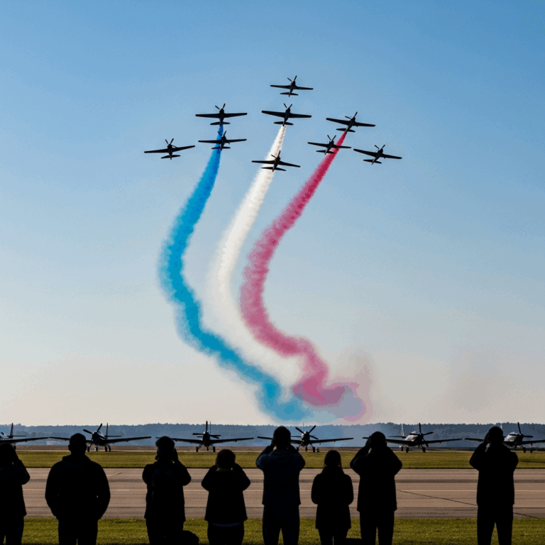 Red Arrows Fly Boston State House and SailBoston Harbor Operation Eagle Hawk Fin