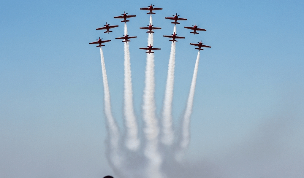 Red Arrows Deliver Historic First Full Performance Day at EAA AirVenture Nine Ha