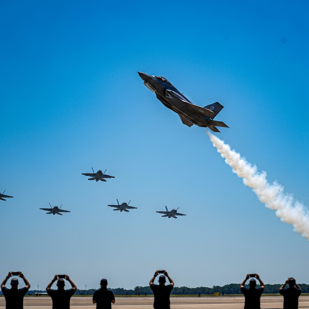 F-35A Demo Team’s Rambo Takes Historic First Flight at AirVenture — New Pilot Succeeds Beloved Mach in 2026 Season