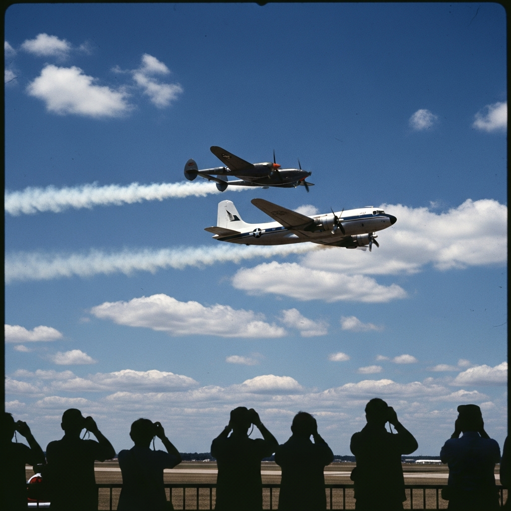 Austria’s Flying Bulls Make Historic Transatlantic Debut at AirVenture — P-38 and DC-6 Complete Historic Atlantic Crossing