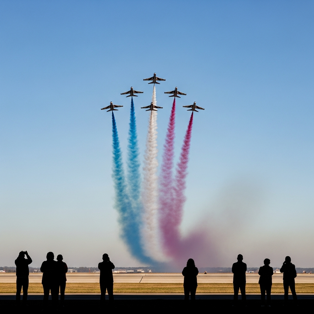 Red Arrows Perform at Great State of Maine Airshow — Thunder Over Michigan Next on Operation Eagle Hawk Tour